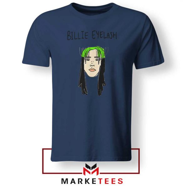 Billie Eyelash Navy Blue Tee Shirt