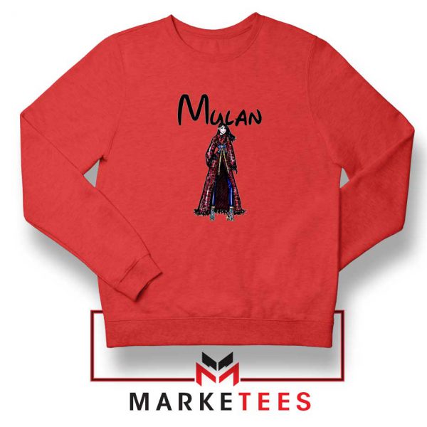 Mulan Princess Red Sweatshirt