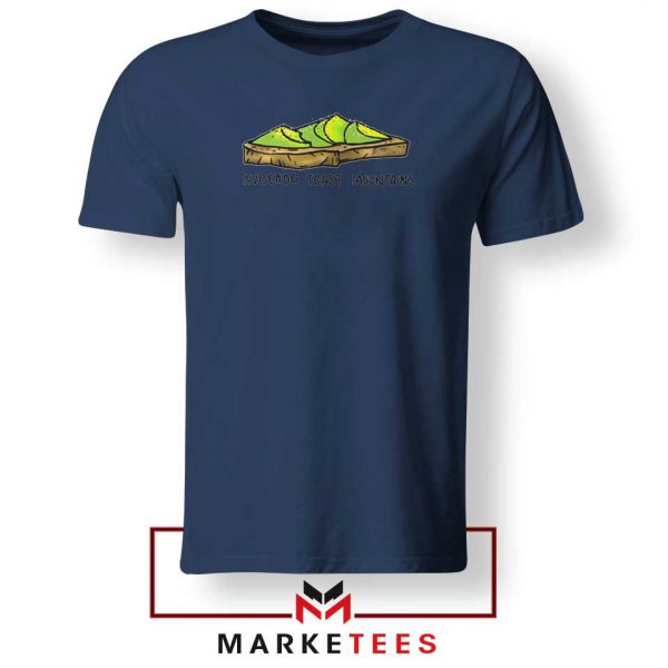 Avocado Toast Mountains Navy Blue Tshirt