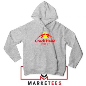 Crack Head Energy Parody Sport Grey Hoodie