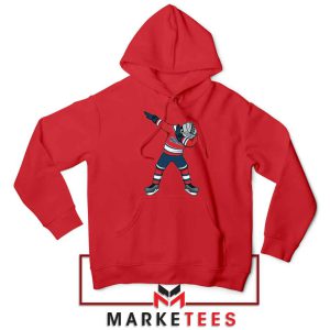 Dabbing Hockey Player Red Funny