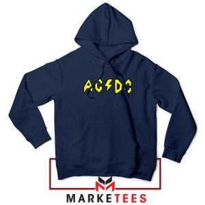 ACDC Logo Characters MTV Series Navy Hoodie