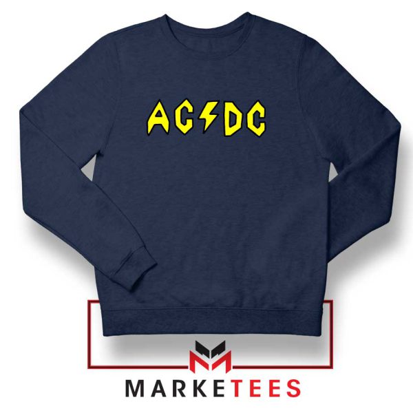 ACDC Logo Characters MTV Series Navy Sweatshirt