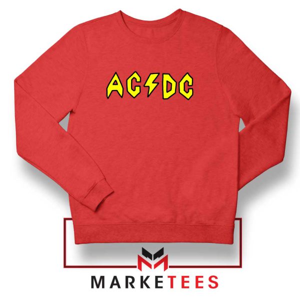 ACDC Logo Characters MTV Series Red Sweatshirt