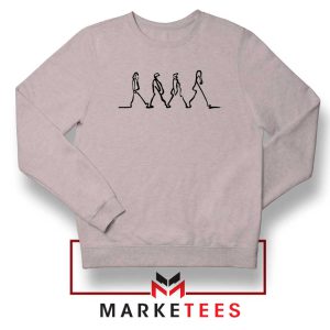 Abby Road Funny Music Band Grey Sweatshirt