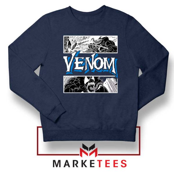 Action Venom Alien Marvel Navy Sweatshirt