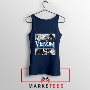 Action Venom Alien Marvel Navy Tank Top