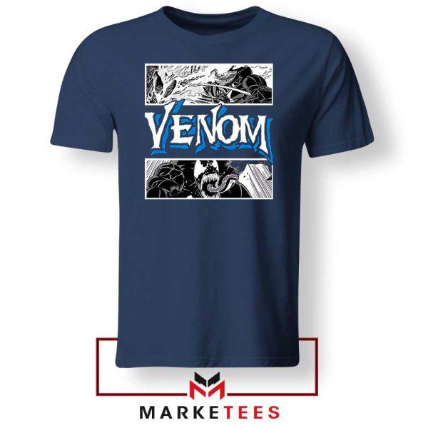 Action Venom Alien Marvel Navy Tshirt