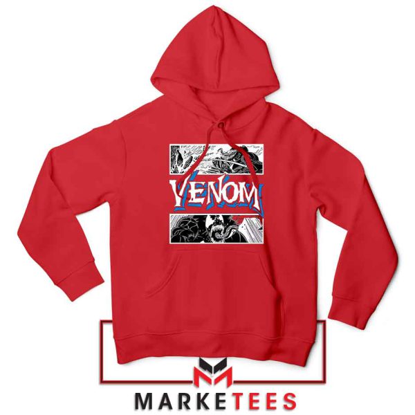 Action Venom Alien Marvel Red Hoodie