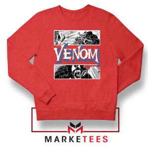 Action Venom Alien Marvel Red Sweatshirt