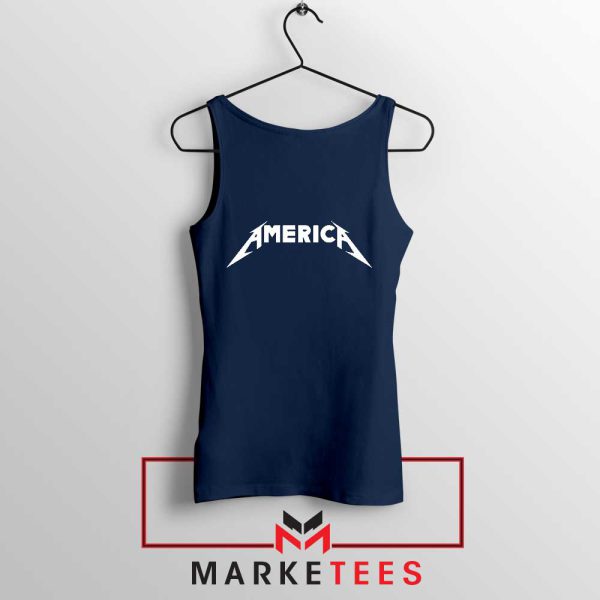 America Heavy Metal Setlist Navy Navy Tank Top