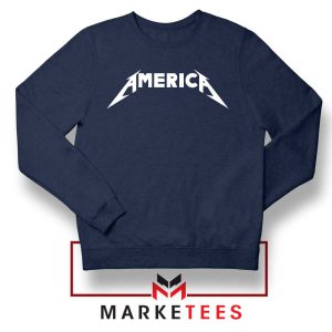 America Heavy Metal Setlist Navy Sweatshirt