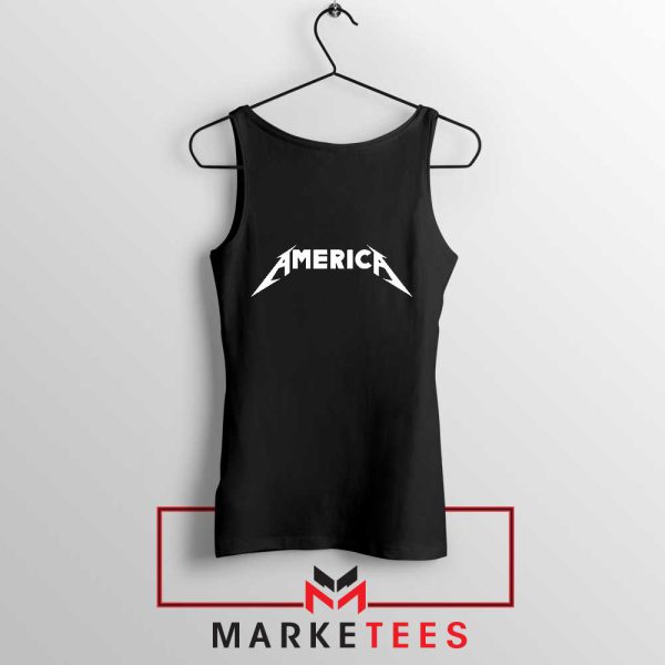 America Heavy Metal Setlist Navy Tank Top