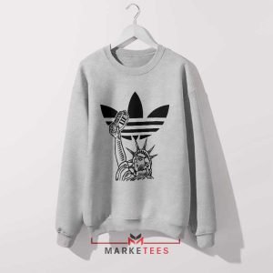 American Symbol Freedom Three Stripes Grey Sweatshirt