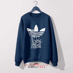 American Symbol Freedom Three Stripes Navy Sweatshirt