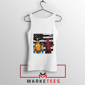 Bad Deadpool 3 and Wolverine White Tank Top