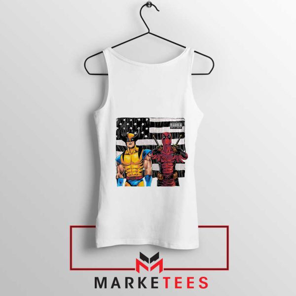 Bad Deadpool 3 and Wolverine White Tank Top