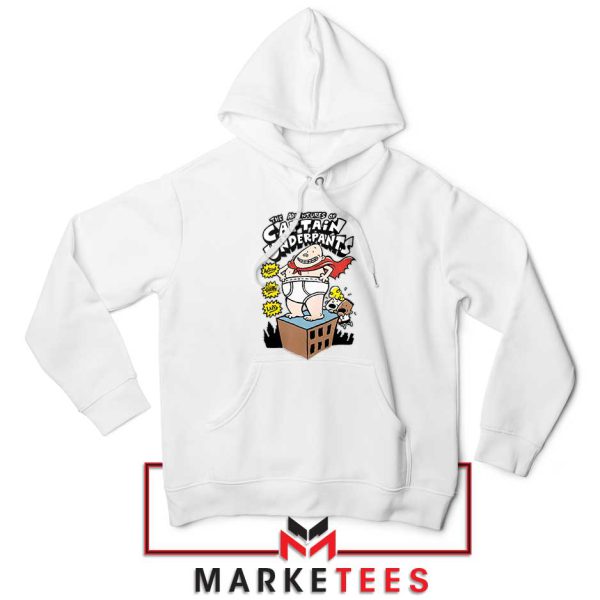 Cartoon Captain Underpants Books White Hoodie