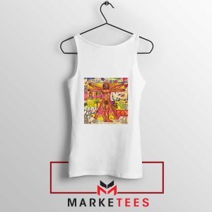 Bitcoin Vitruvian Man Meme White Tank Top