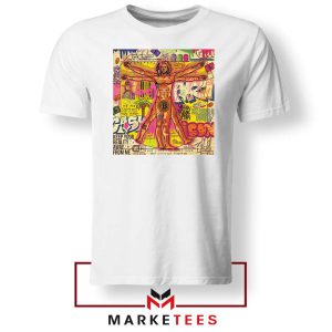 Bitcoin Vitruvian Man Meme White Tshirt