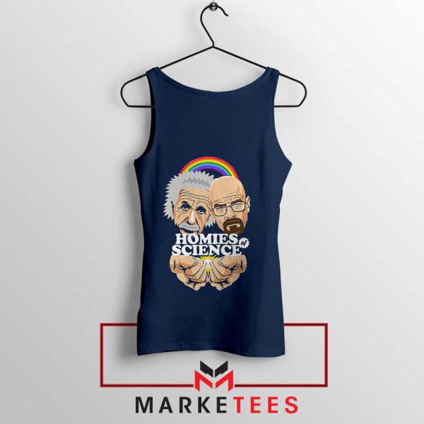 Breaking Bad Albert Einstein Navy Tank Top