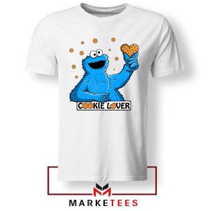 Cute and Soft Cookie Monster Hand White Tshirt