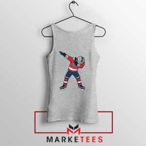 Dabbing Hockey Player Funny Sport Grey Tank Top