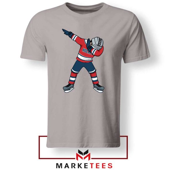 Dabbing Hockey Player Funny Sport Grey Tshirt