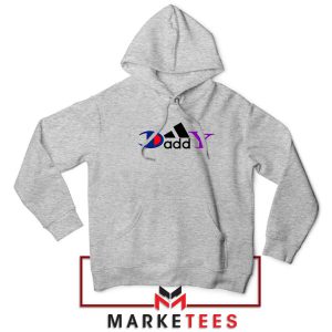 Daddydas Logo Parody Grey Hoodie