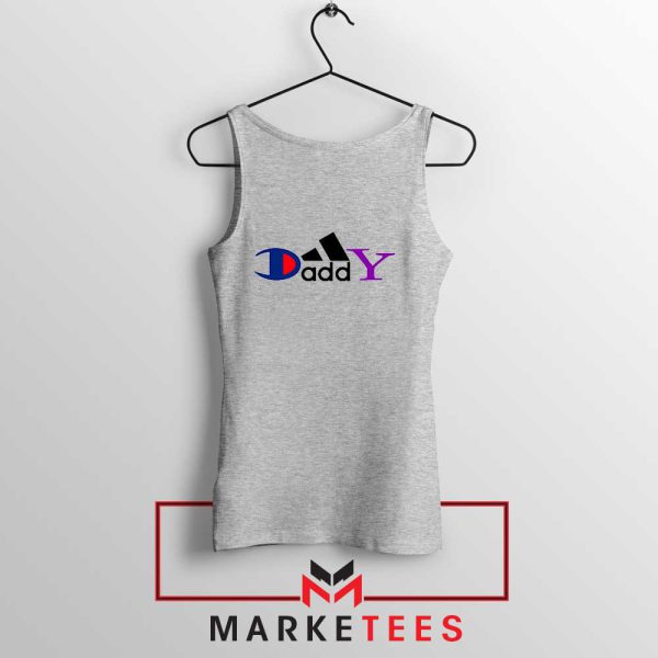 Daddydas Logo Parody Grey Tank Top