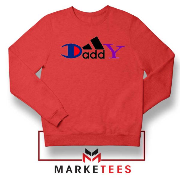 Daddydas Logo Parody Red Sweatshirt