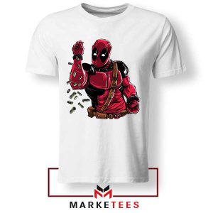 Deadpool 3 With Salt Bae Funny White Tshirt