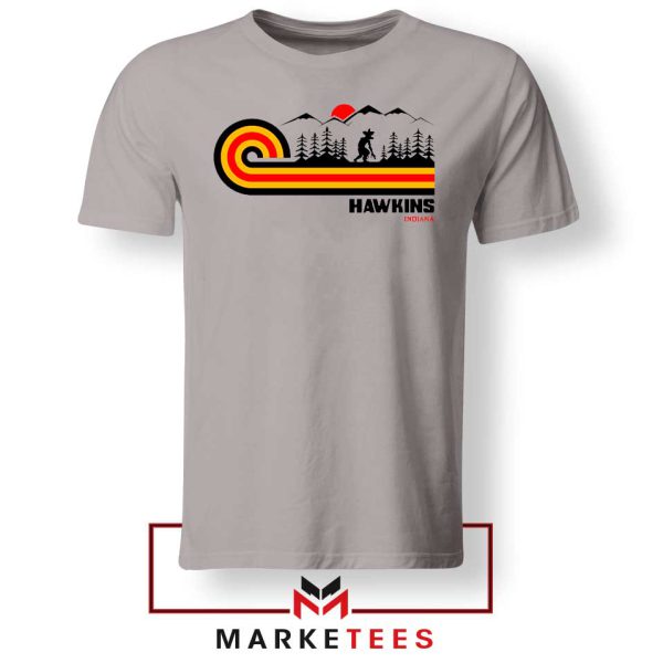 Demogorgons Hawkins Indiana Grey Tshirt