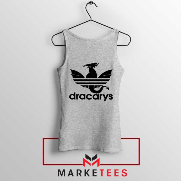 Dracarys Dragon Logo Parody Grey Tank Top