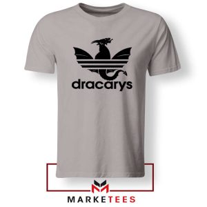 Dracarys Dragon Logo Parody Grey Tshirt