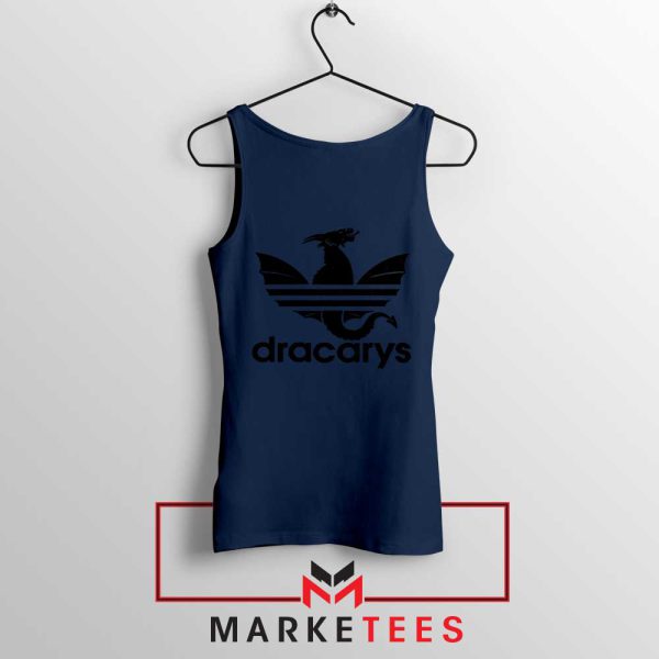 Dracarys Dragon Logo Parody Navy Tank Top