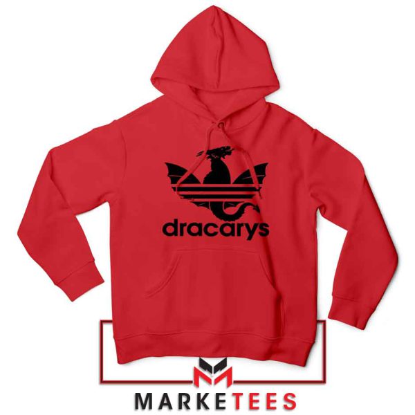 Dracarys Dragon Logo Parody Red Hoodie