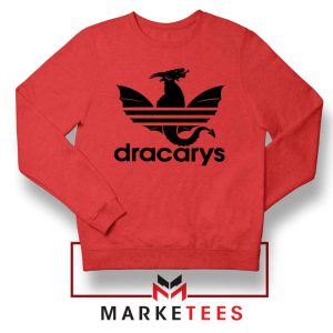 Dracarys Dragon Logo Parody Red Sweatshirt