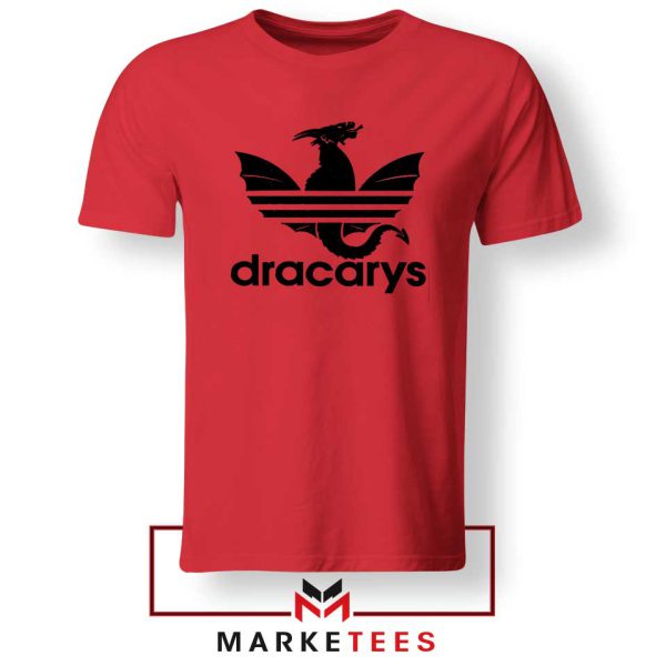 Dracarys Dragon Logo Parody Red Tshirt