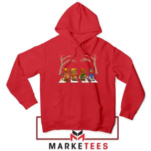 Emmet Otters Abbey Road Albums Red Hoodie