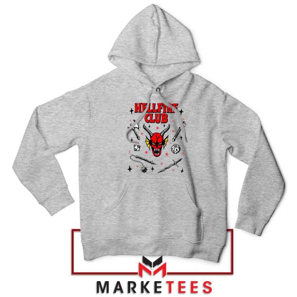 Exclusive Mystery Hellfire Club Grey Hoodie