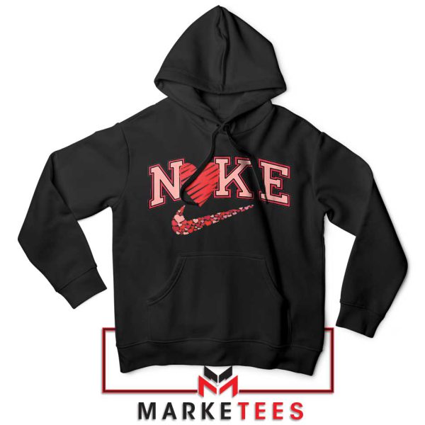 Get Ready for Valentine's Day Nike Logo Black Hoodie