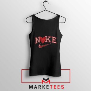 Get Ready for Valentine's Day Nike Logo Black Tank Top