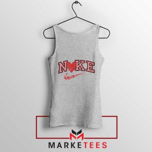 Get Ready for Valentine's Day Nike Logo Grey Tank Top