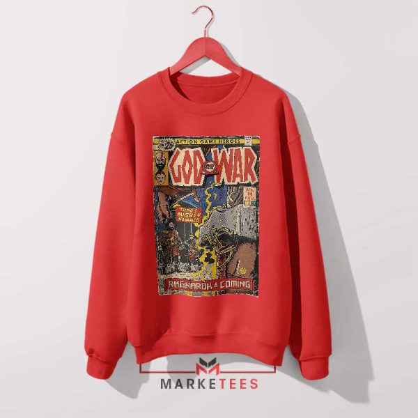 God Of War 5 Ragnarok Red Sweatshirt