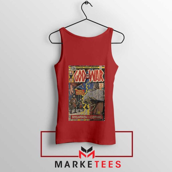 God Of War 5 Ragnarok Red Tank Top