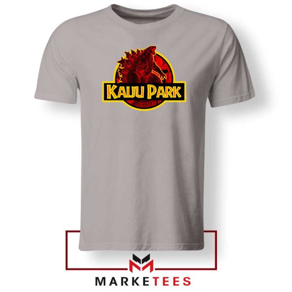 Godzilla Kaiju Park Monster Grey Tshirt Funny