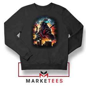 Godzilla Solos Rock Guitar Sweatshirt