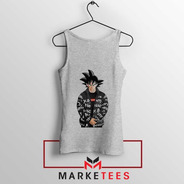 Goku The Warrior's Way Fashion Grey Tank Top