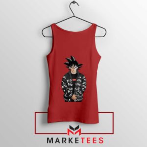 Goku The Warrior's Way Fashion Red Tank Top